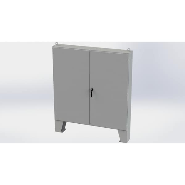 3 Point Latch with Padlock/Keylock Handle Electrical Enclosures, 72 in H, 10 in D, 72 in W